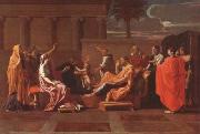 Nicolas Poussin Moses Trampling on the Pharaoh's Crown (mk08) oil painting